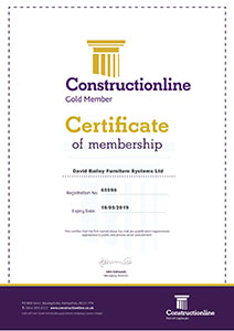Constructionline Gold Member Certificate