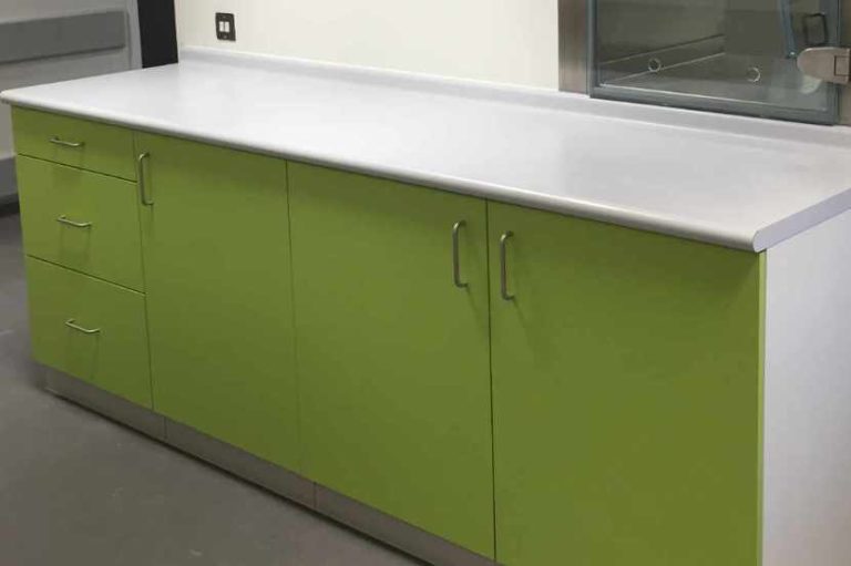 What are the best worktop materials for healthcare facilities?