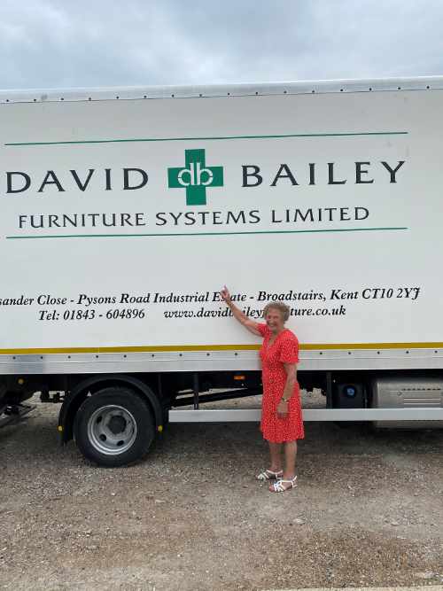 Pat in front of one of our David Bailey lorries